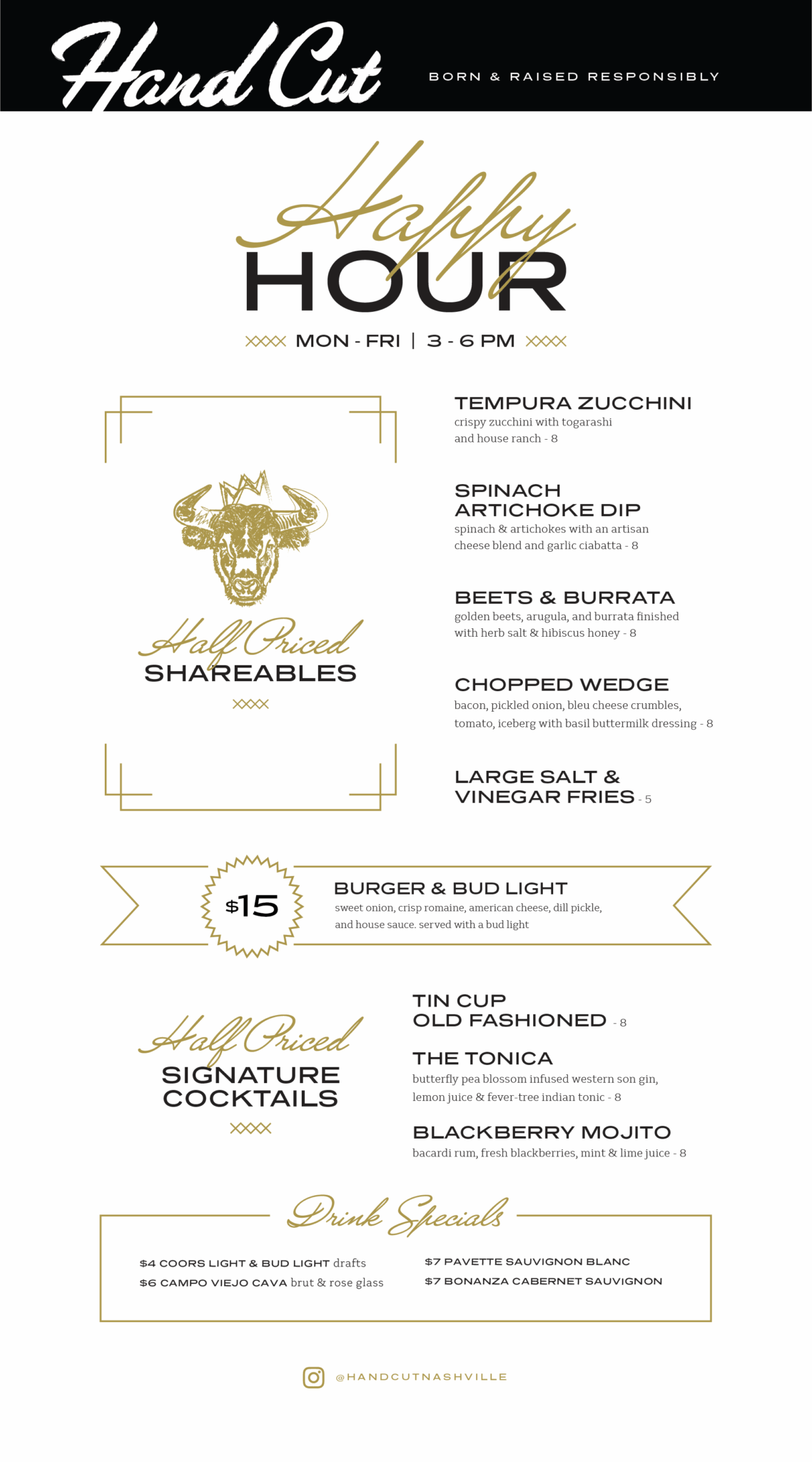 Hashville Menu Nashville – Hand Cut Chophouse