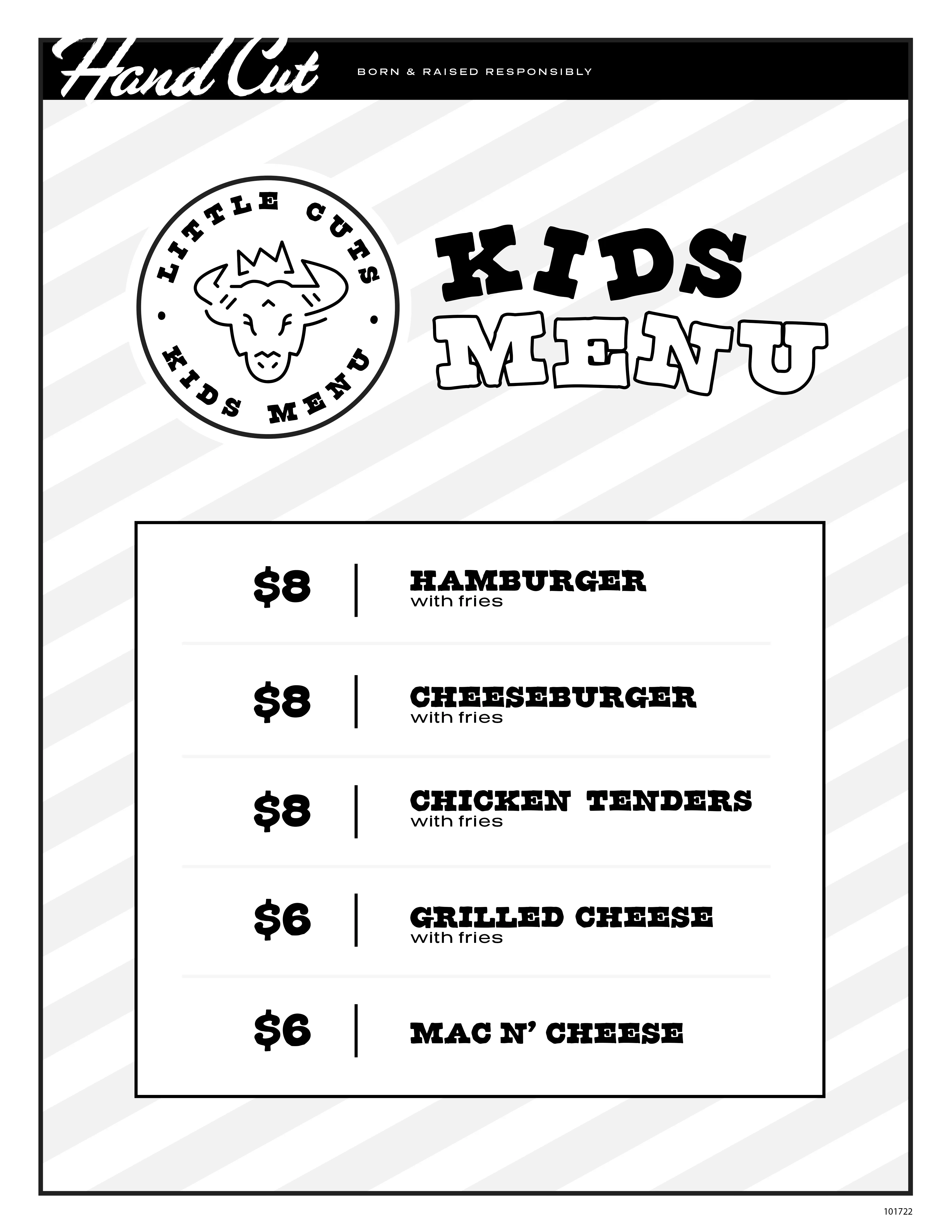 Kids Menu